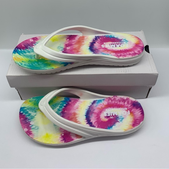 Skechers Womens Bay Breeze spontaneous Size 6 Color White/Multicolor - Picture 3 of 7